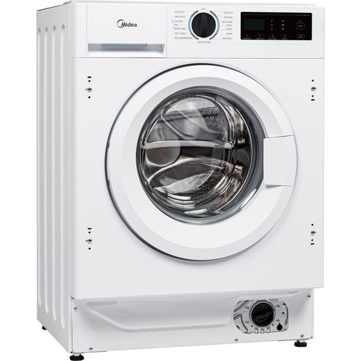 Midea MFA06W80BA10/W-UK 8kg Washing Machine with 1400 rpm - White - right perpsective shot